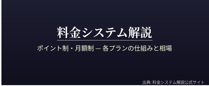料金システムのイメージ